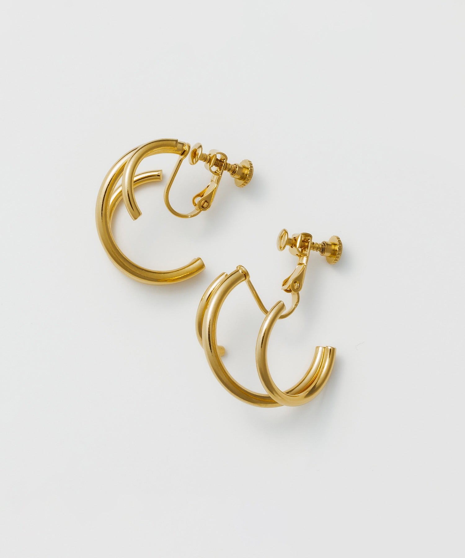 ciite' シーテ イヤリング 【 金属アレルギー対応 】 デザインフープイヤリング サージカルステンレス (両耳用)