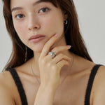 ciite' シーテ リング 【 金属アレルギー対応 】 ビッグクロスリング サージカルステンレス