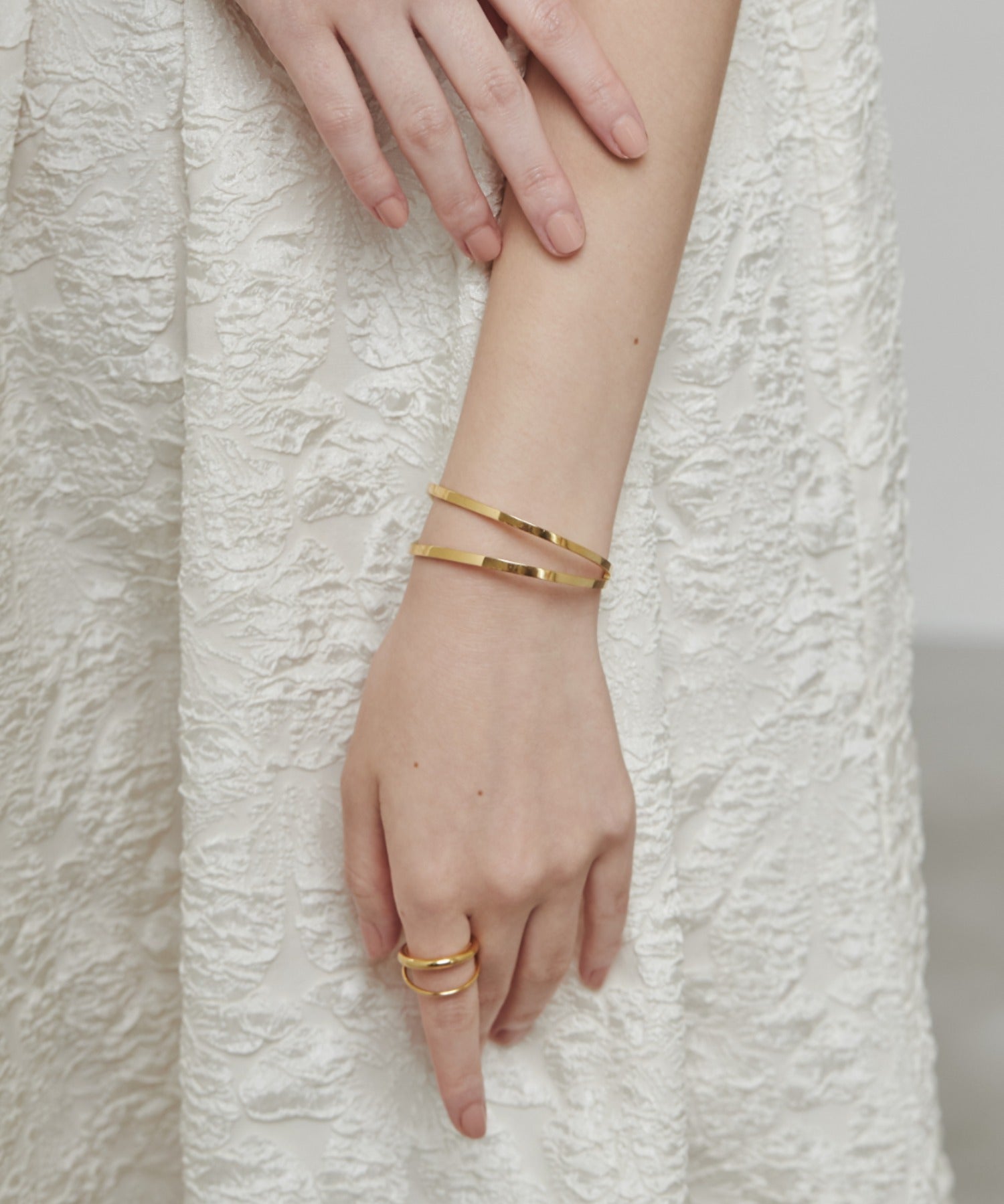 ciite' シーテ ブレスレット 【 金属アレルギー対応 】 2ラインバングル / ブレスレット サージカルステンレス