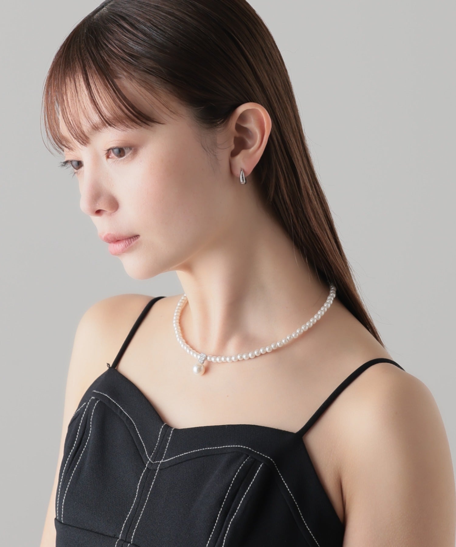 ciite' シーテ ネックレス パールビジュー ネックレス