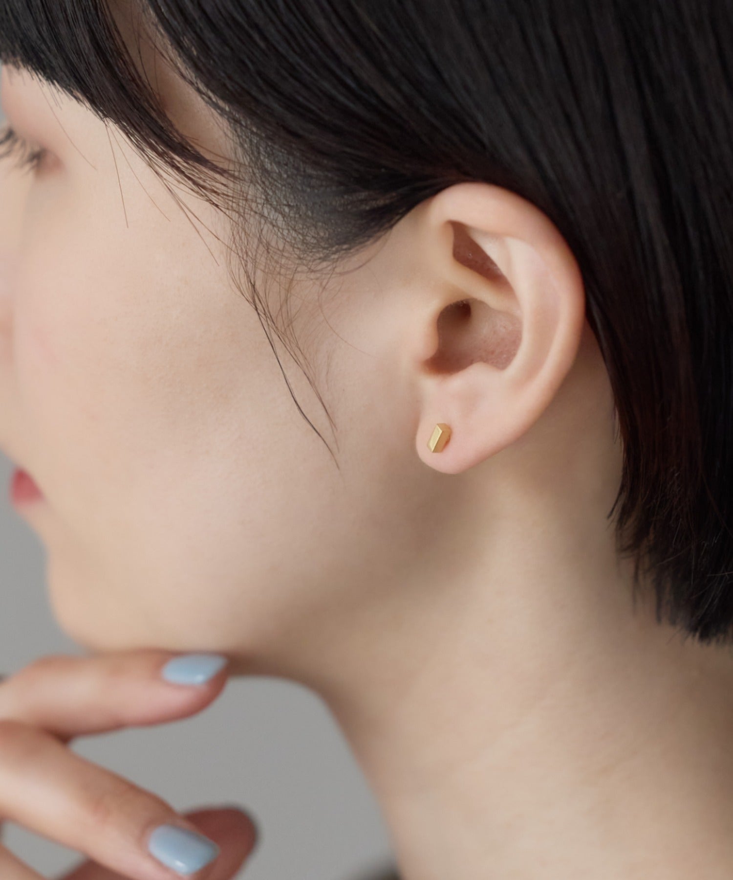 ciite' シーテ ピアス（両耳用） 【金属アレルギー対応】レクタングルバー ピアス