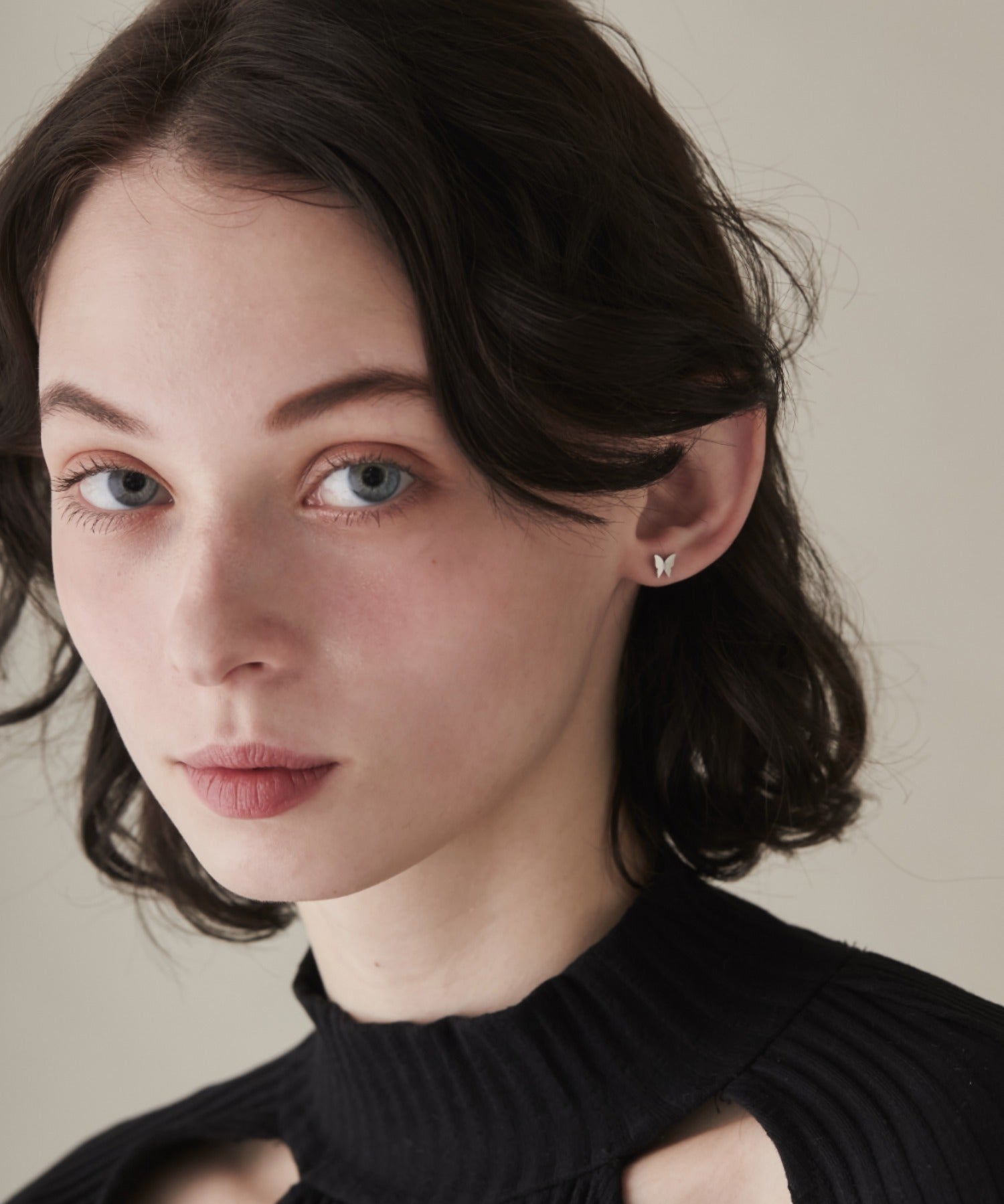 ciite' シーテ ピアス（両耳用） 【 金属アレルギー対応 】 ミニバタフライモチーフピアス サージカルステンレス (両耳用)