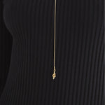 ciite' シーテ ネックレス 【 金属アレルギー対応 】 ノットチェーンロングネックレス サージカルステンレス