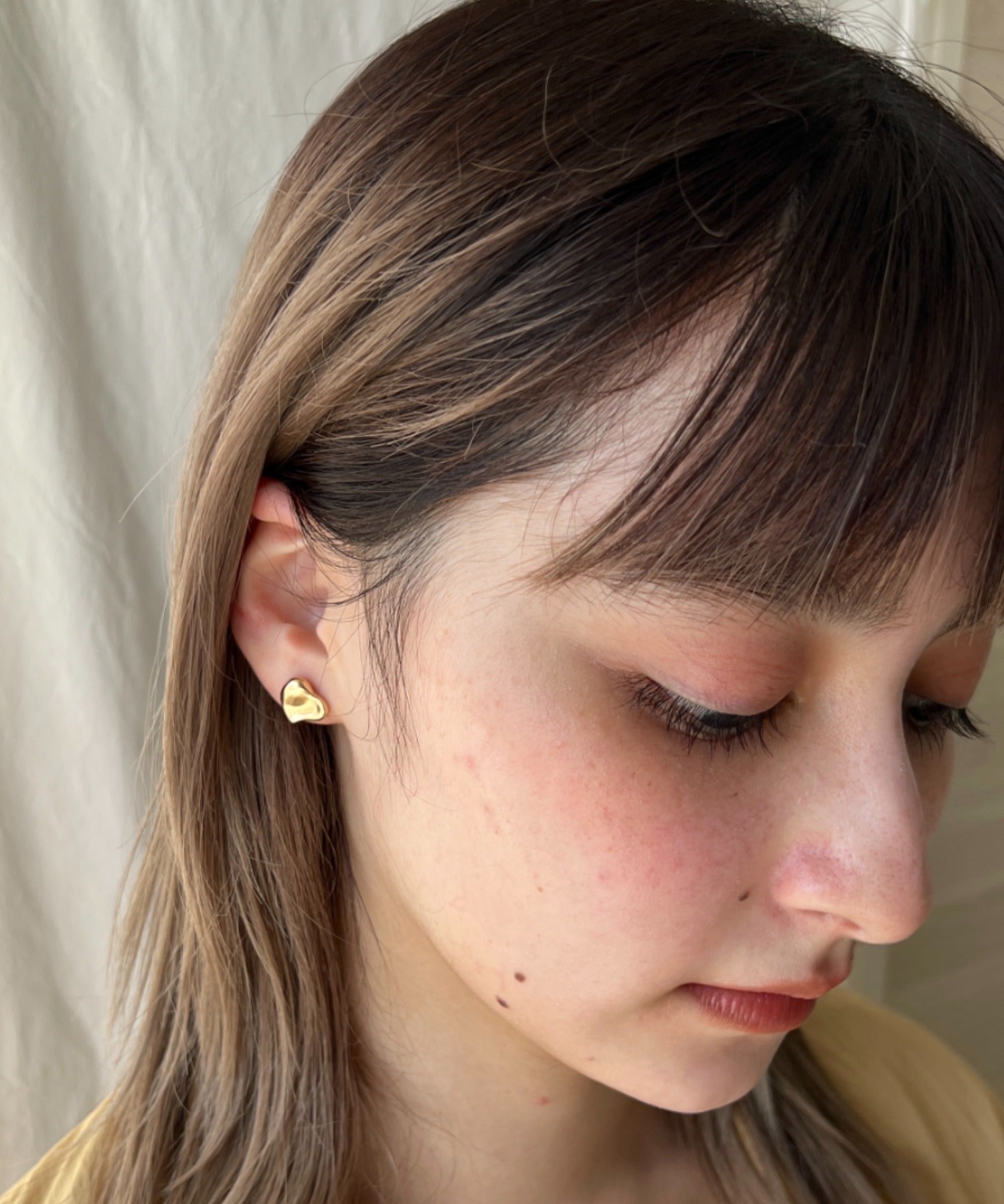 ciite' シーテ ピアス（両耳用） ニュアンスハートピアス (両耳用)