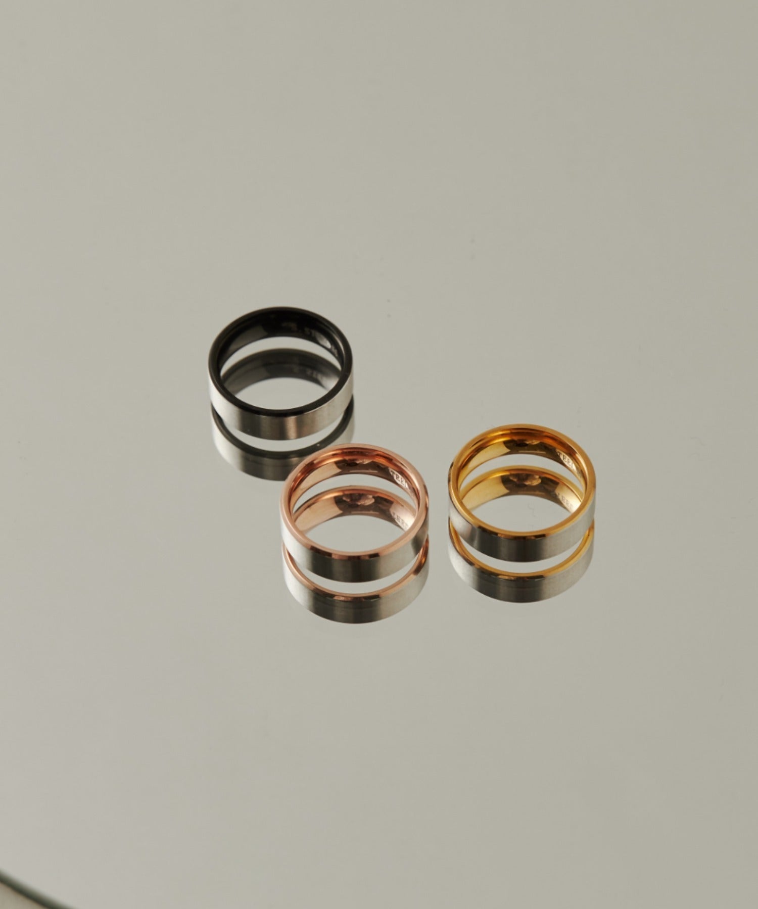 ciite' シーテ リング 【 金属アレルギー対応 】 バイカラーリング サージカルステンレス