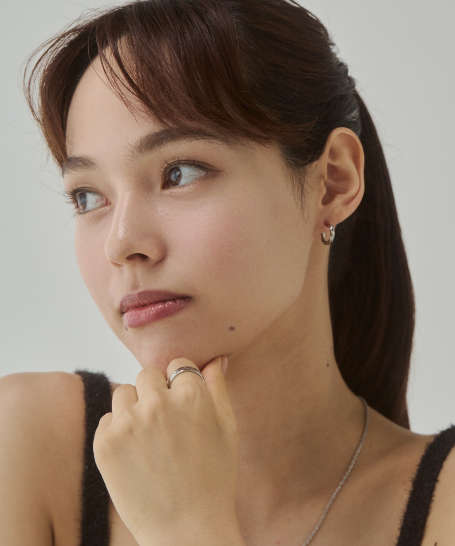 ciite' シーテ ピアス（両耳用） 【 金属アレルギー対応 】ツイスト ミニフープピアス サージカルステンレス（両耳用）