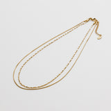 ciite' シーテ ネックレス 【 金属アレルギー対応 】 2連チェーンネックレス サージカルステンレス