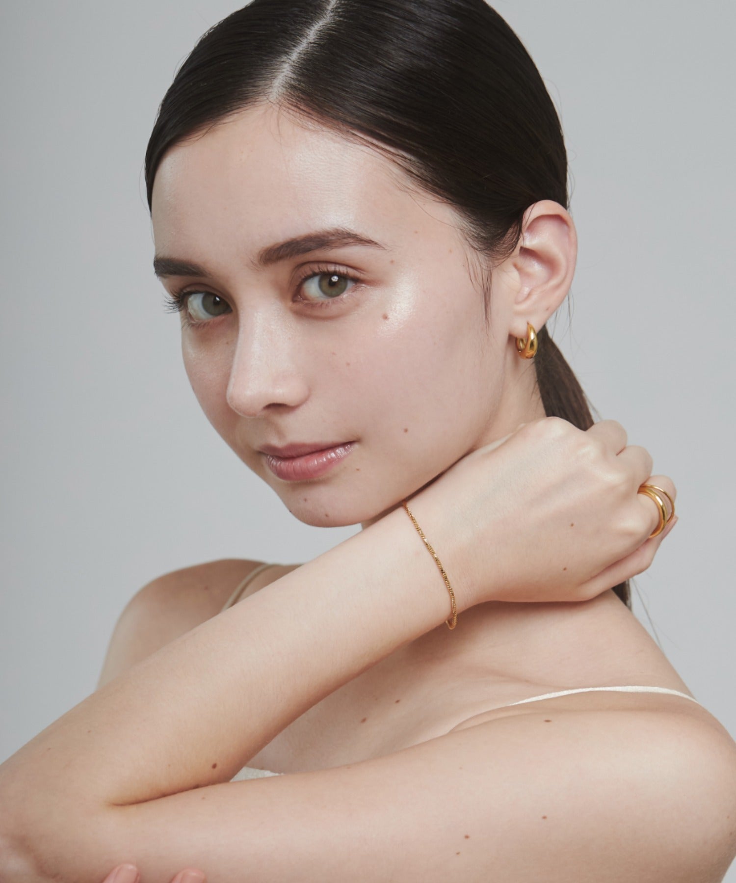 ciite' シーテ ブレスレット 【 金属アレルギー対応 】グリッターチェーンブレスレット サージカルステンレス