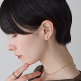 ciite' シーテ ピアス（両耳用） 【金属アレルギー対応】シンプルスクエア ピアス