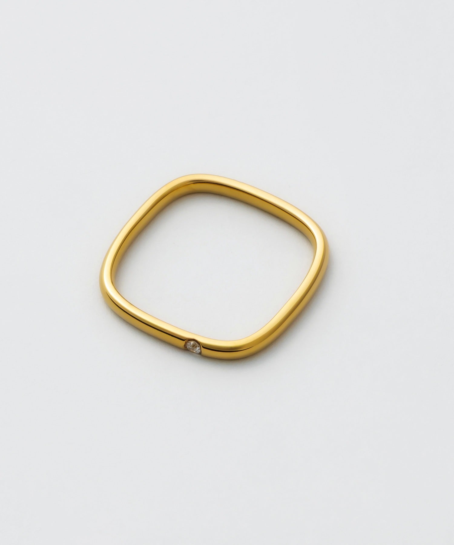 ciite' シーテ リング 【 金属アレルギー対応 】 シンプルビジューリング サージカルステンレス