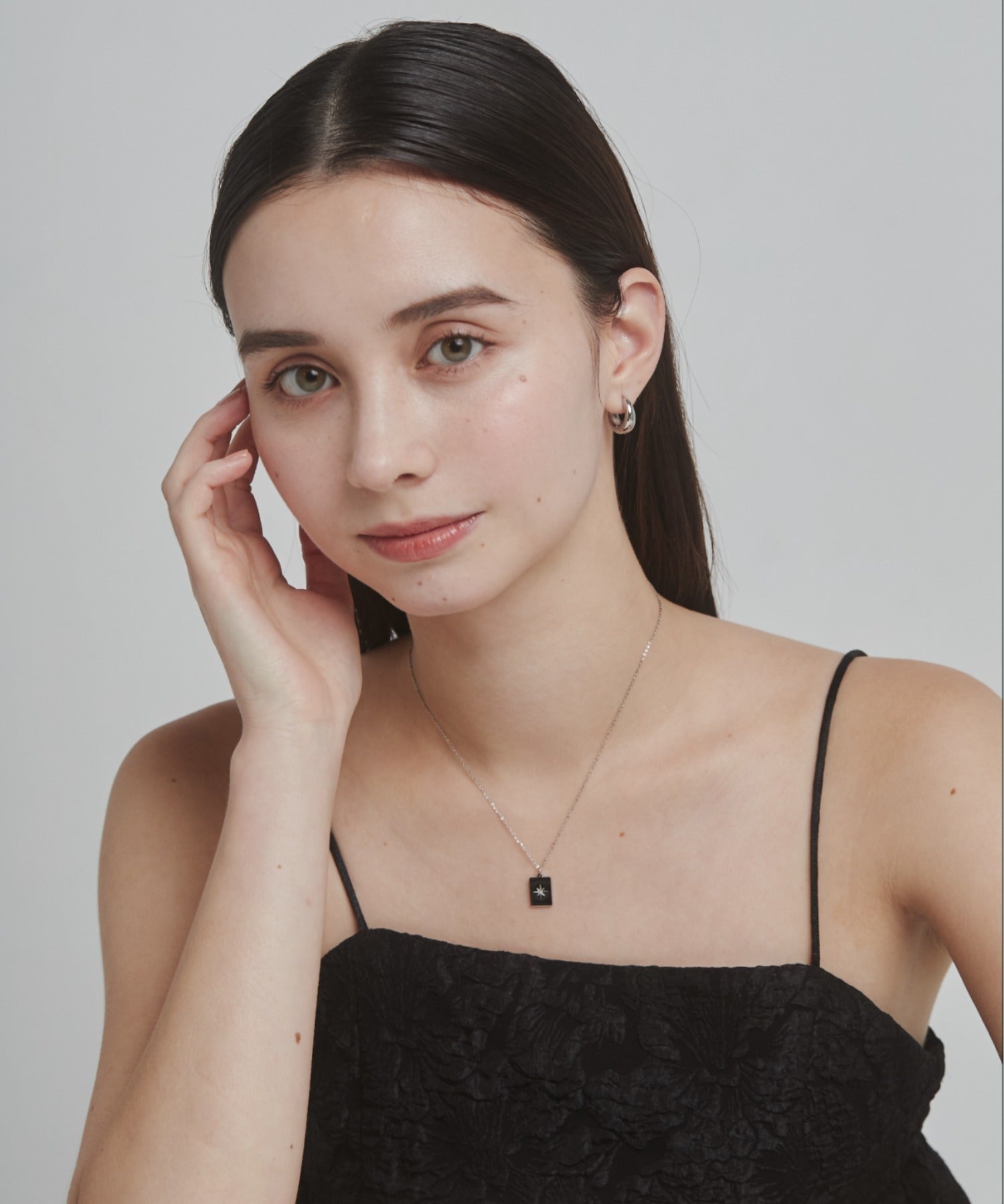 ciite' シーテ ネックレス 【 金属アレルギー対応 】 ビジュープレートネックレス サージカルステンレス