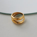 ciite' シーテ リング 【 金属アレルギー対応 】 ニュアンスダブルライン リング サージカルステンレス