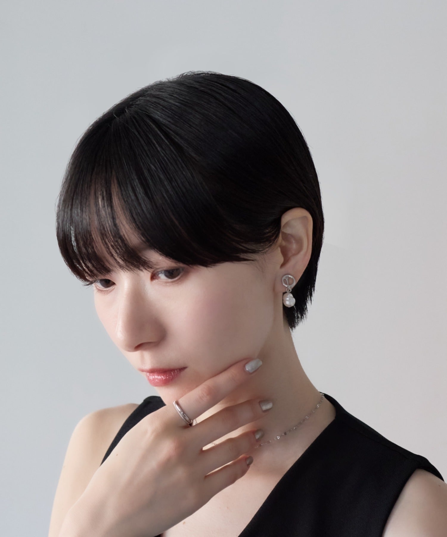ciite' シーテ イヤリング シリコン付 デザインパール イヤリング