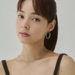 ciite' シーテ ピアス（両耳用） 【 金属アレルギー対応 】デザインフープピアス サージカルステンレス（両耳用）