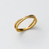 ciite' シーテ リング 【 金属アレルギー対応 】 ビジュークロスリング サージカルステンレス