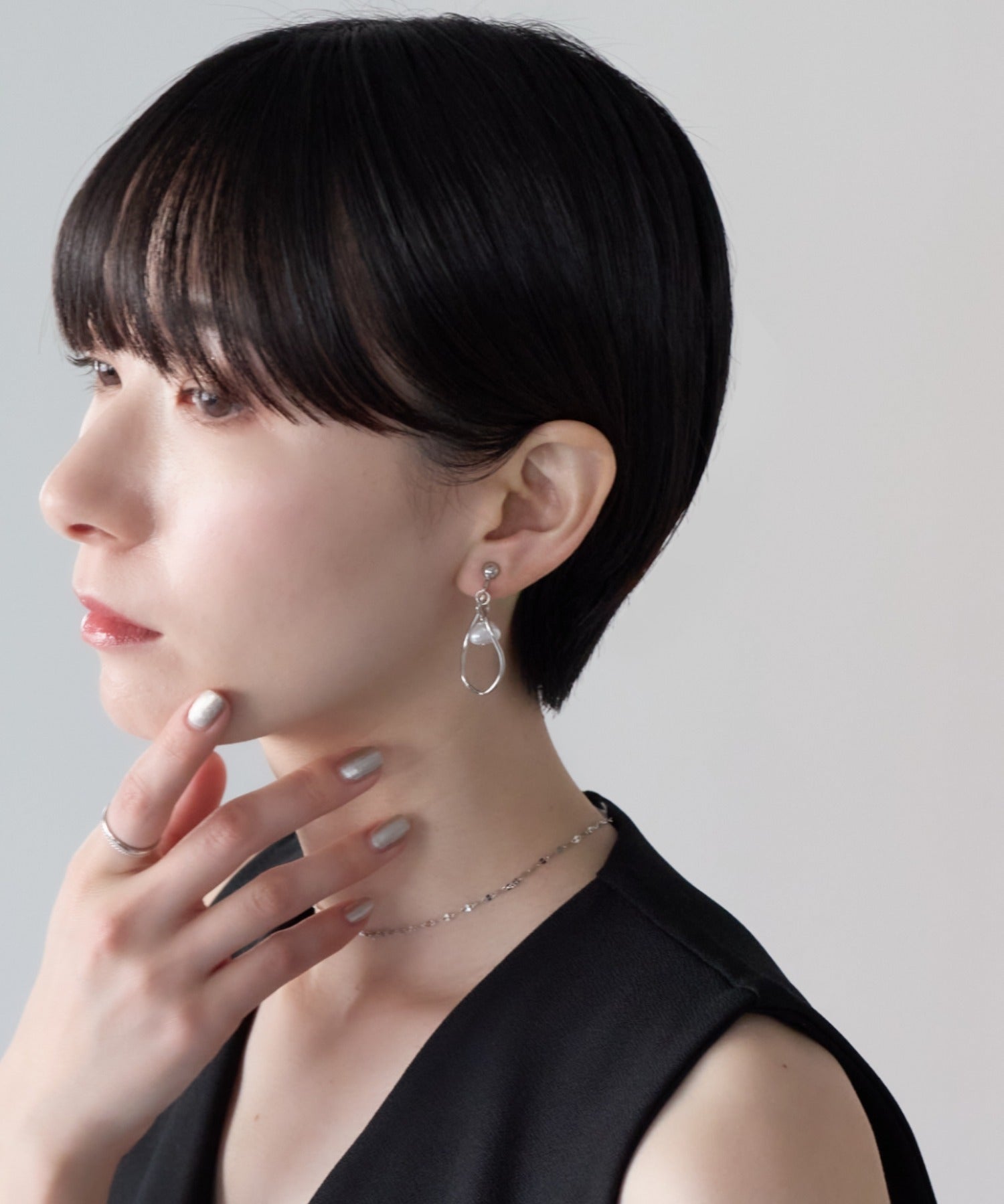 ciite' シーテ イヤリング シリコン付 デザインパール イヤリング