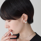 ciite' シーテ ピアス（両耳用） 2way ダブルパールピアス