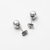 ciite' シーテ ピアス（両耳用） 【8mm】 選べるパールピアス （コットンパール / アクリルパール） (両耳用)