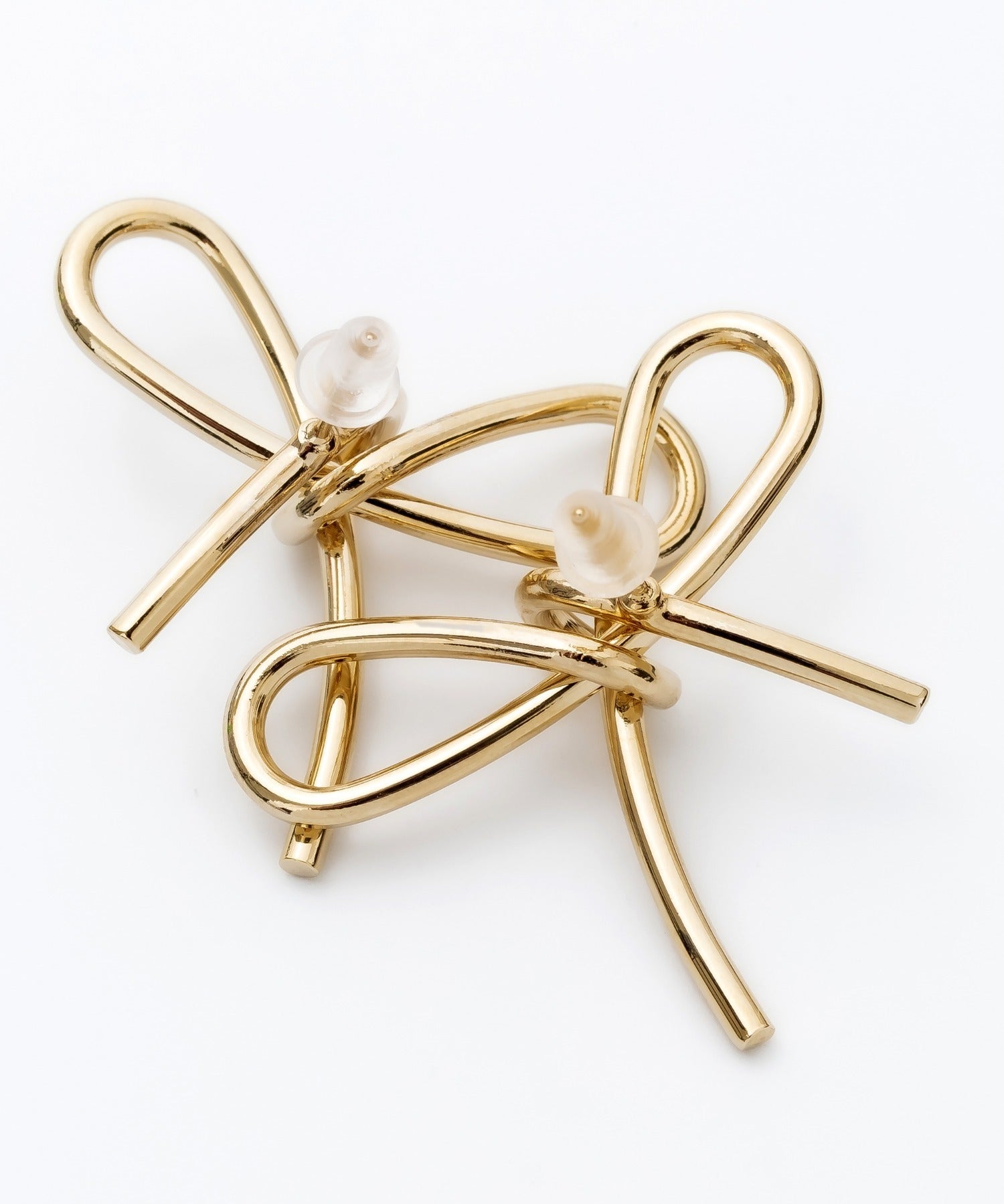 ciite' シーテ ピアス（両耳用） リボンピアス (両耳用)