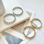 ciite' シーテ ピアス（両耳用） 【 金属アレルギー対応 】チェーンモチーフ フープピアス サージカルステンレス（両耳用）
