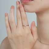 ciite' シーテ リング 【 金属アレルギー対応 】 シンプルビジューリング サージカルステンレス