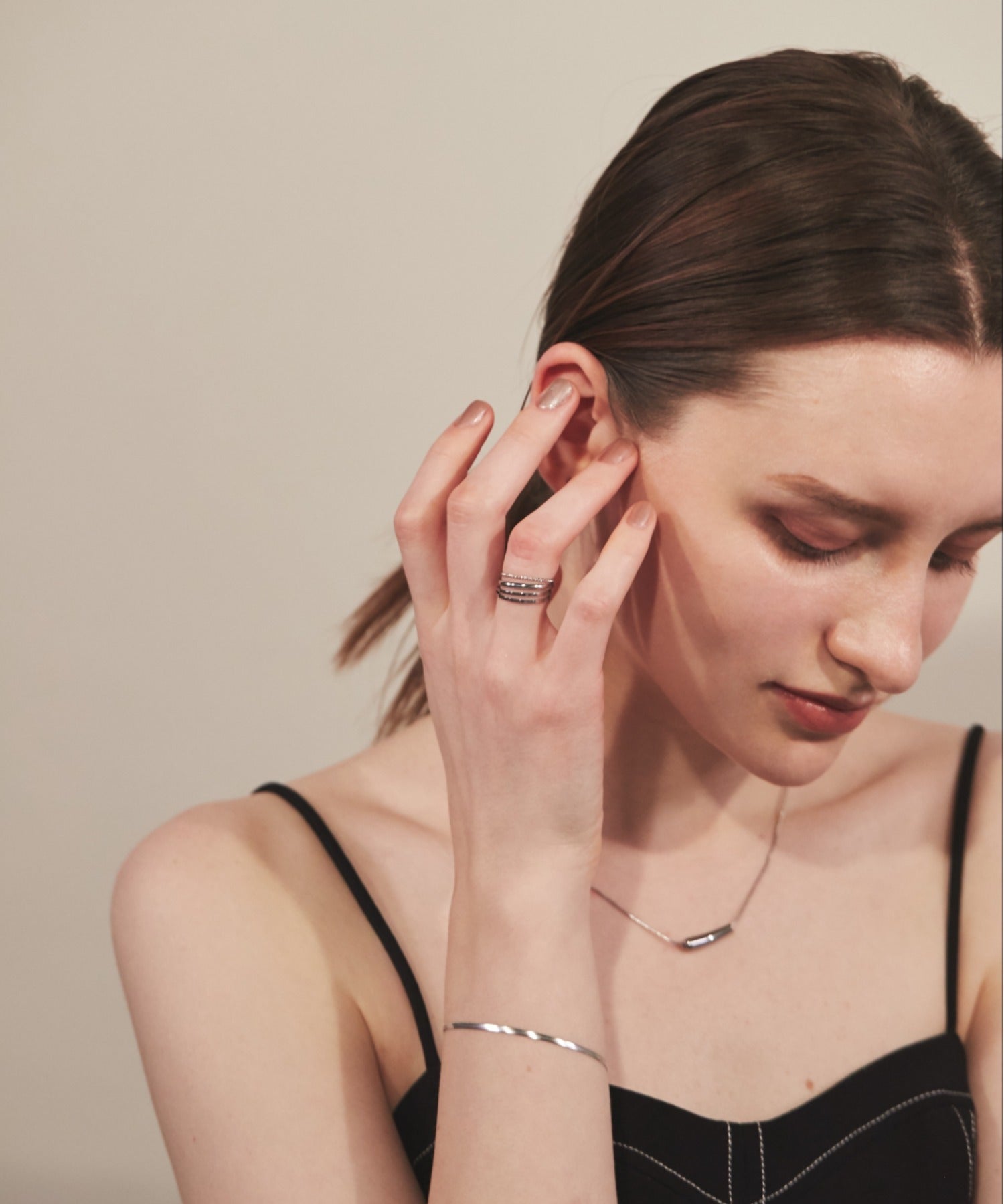 ciite' シーテ リング 【 金属アレルギー対応 】シンプルリング 4個セット サージカルステンレス