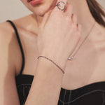 ciite' シーテ ブレスレット 【 金属アレルギー対応 】グリッターチェーンブレスレット サージカルステンレス