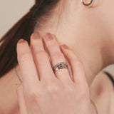 ciite' シーテ リング 【 金属アレルギー対応 】シンプルリング 4個セット サージカルステンレス