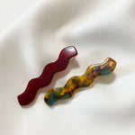 ciite' シーテ ヘアアクセサリー ウェーブデザインヘアピン 2個セット