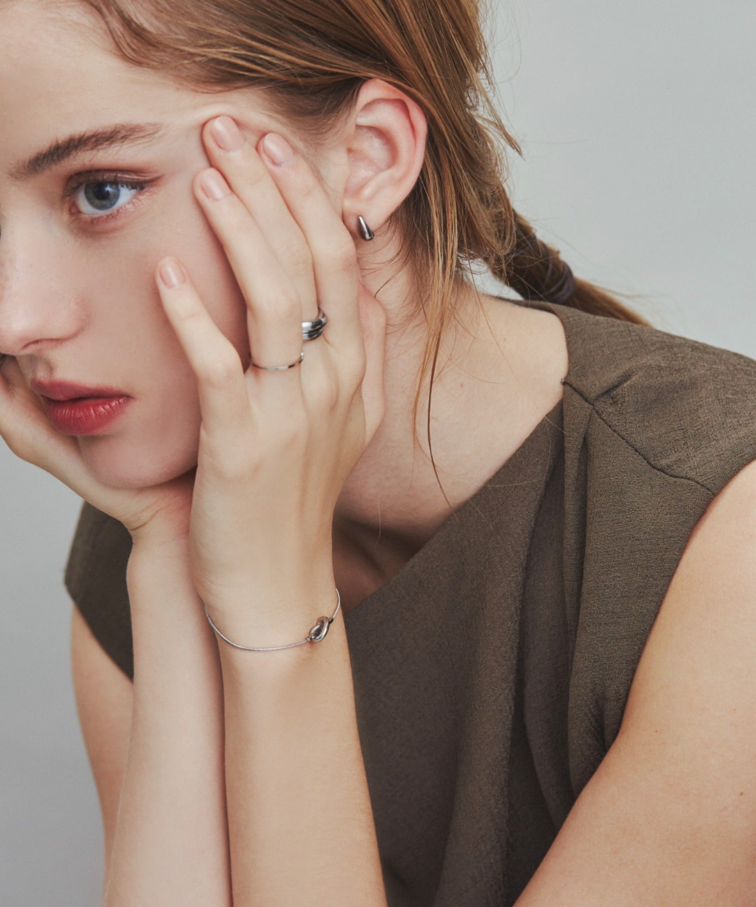 ciite' シーテ ブレスレット 【 金属アレルギー対応 】 ノットブレスレット サージカルステンレス