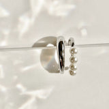 ciite' シーテ イヤーカフ 【 金属アレルギー対応 】ミニパールイヤーカフ サージカルステンレス