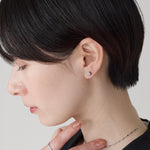ciite' シーテ ピアス（両耳用） 【金属アレルギー対応】シンプルスクエア ピアス