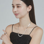 ciite' シーテ ネックレス 【 金属アレルギー対応 】 4mm スネークチェーンネックレス サージカルステンレス