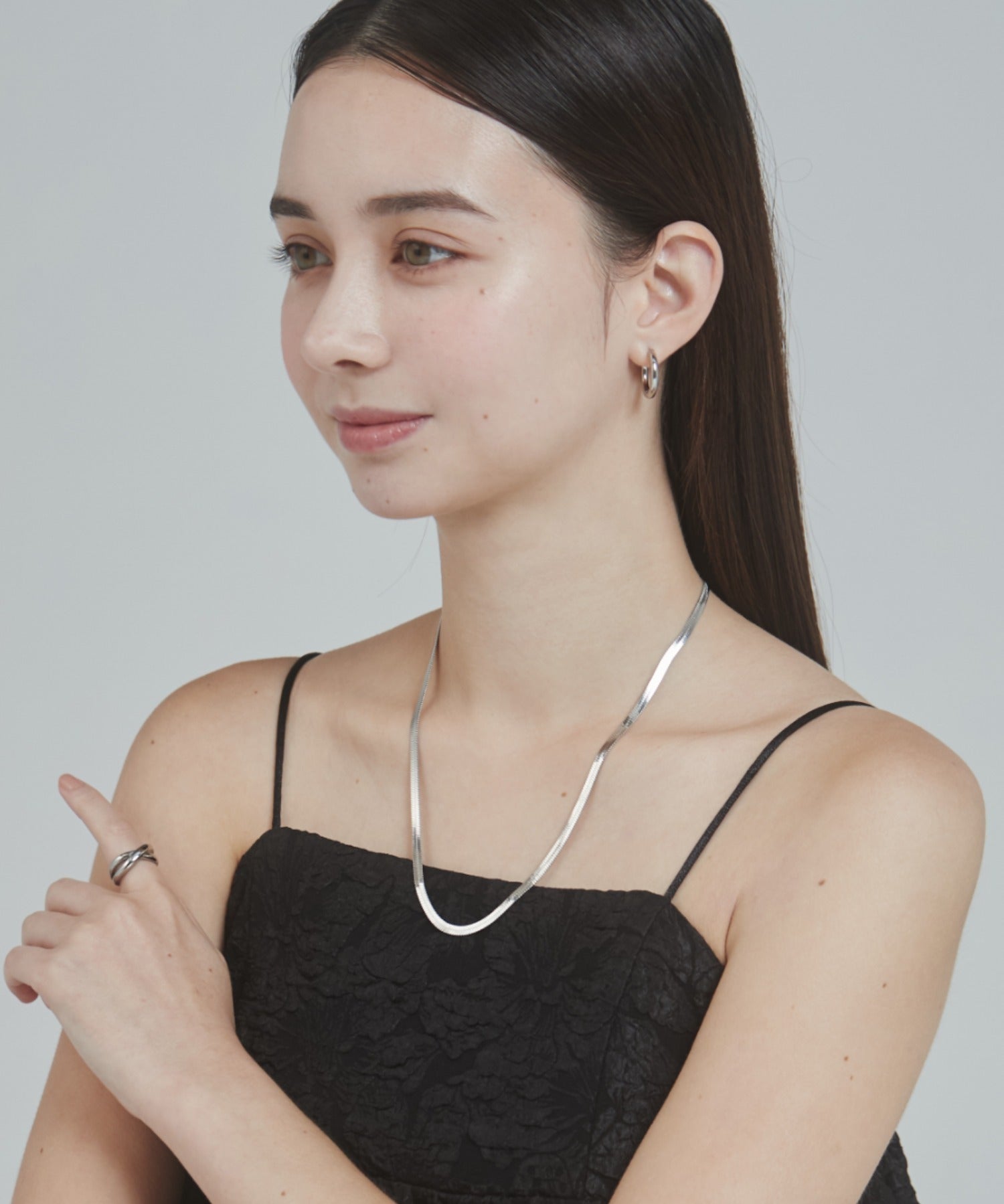 ciite' シーテ ネックレス 【 金属アレルギー対応 】 4mm スネークチェーンネックレス サージカルステンレス