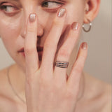 ciite' シーテ リング 【 金属アレルギー対応 】シンプルリング 4個セット サージカルステンレス