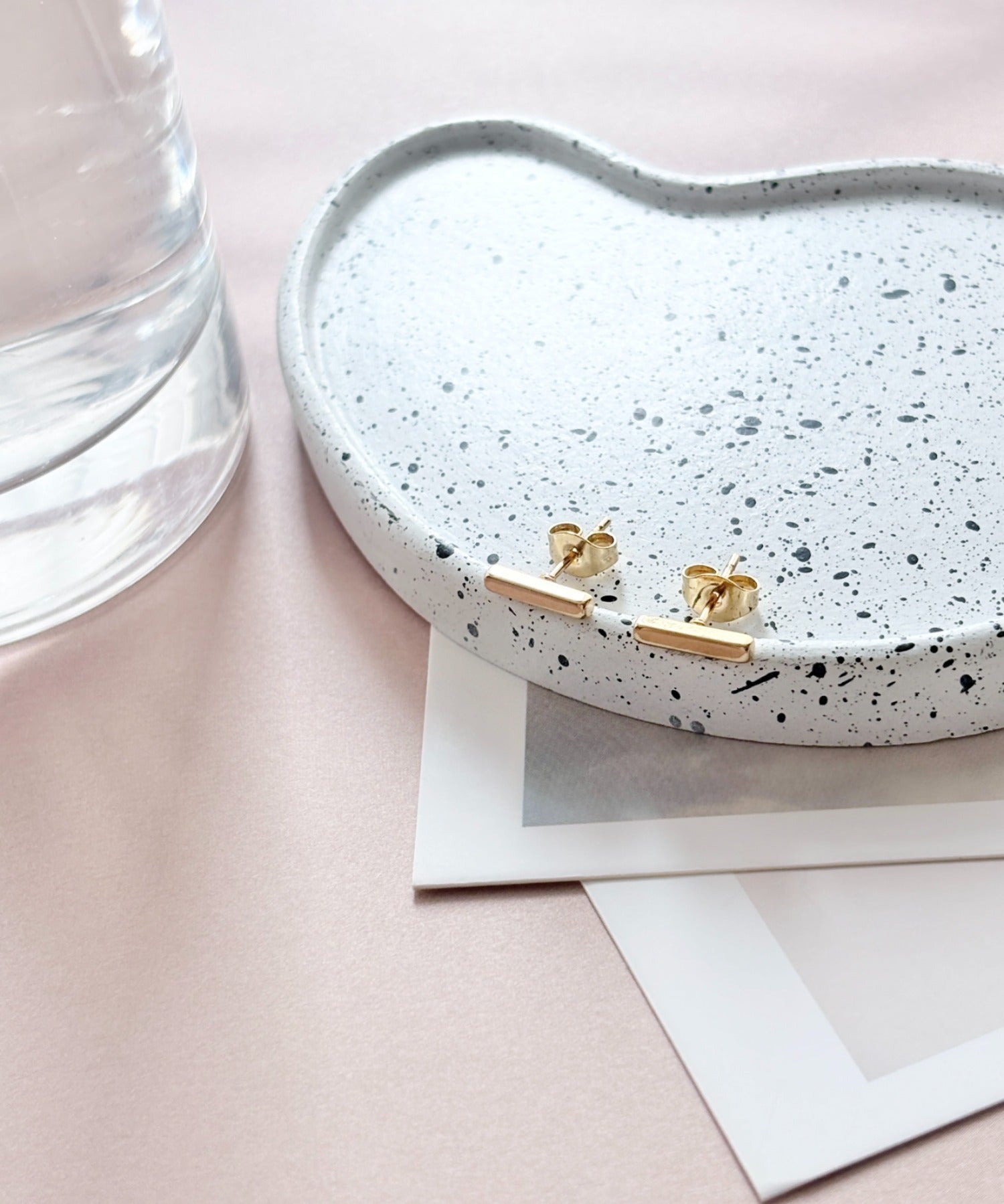 ciite' シーテ ピアス（両耳用） 【金属アレルギー対応】レクタングルバー ピアス