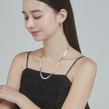 ciite' シーテ ネックレス 【 金属アレルギー対応 】 4mm スネークチェーンネックレス サージカルステンレス