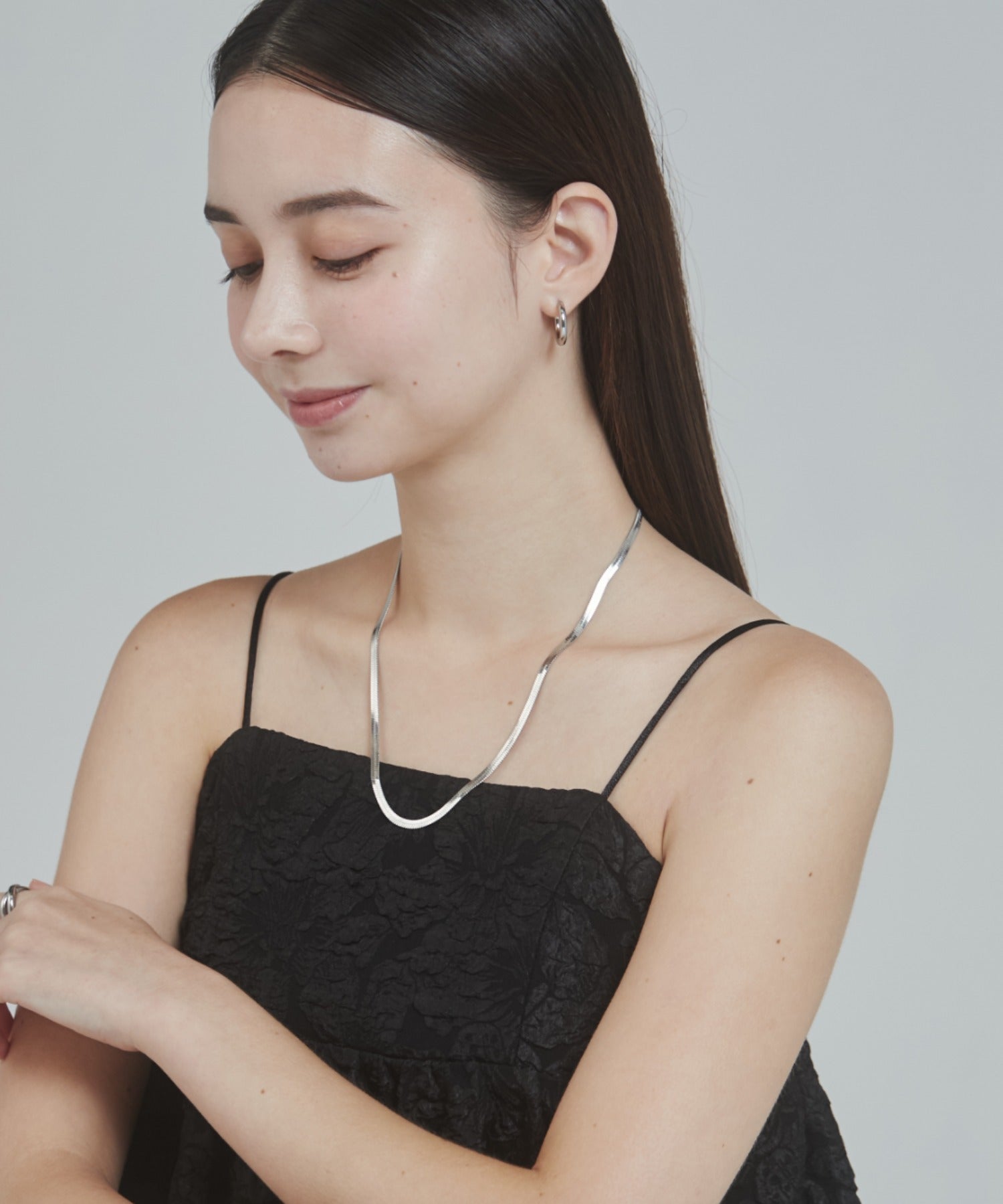 ciite' シーテ ネックレス 【 金属アレルギー対応 】 4mm スネークチェーンネックレス サージカルステンレス