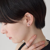 ciite' シーテ ピアス（両耳用） 【金属アレルギー対応】シンプルスクエア ピアス