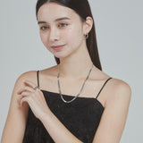 ciite' シーテ ネックレス 【 金属アレルギー対応 】 4mm スネークチェーンネックレス サージカルステンレス