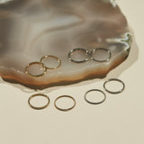 ciite' シーテ リング 【 金属アレルギー対応 】シンプルリング 4個セット サージカルステンレス