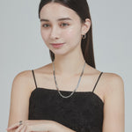 ciite' シーテ ネックレス 【 金属アレルギー対応 】 4mm スネークチェーンネックレス サージカルステンレス