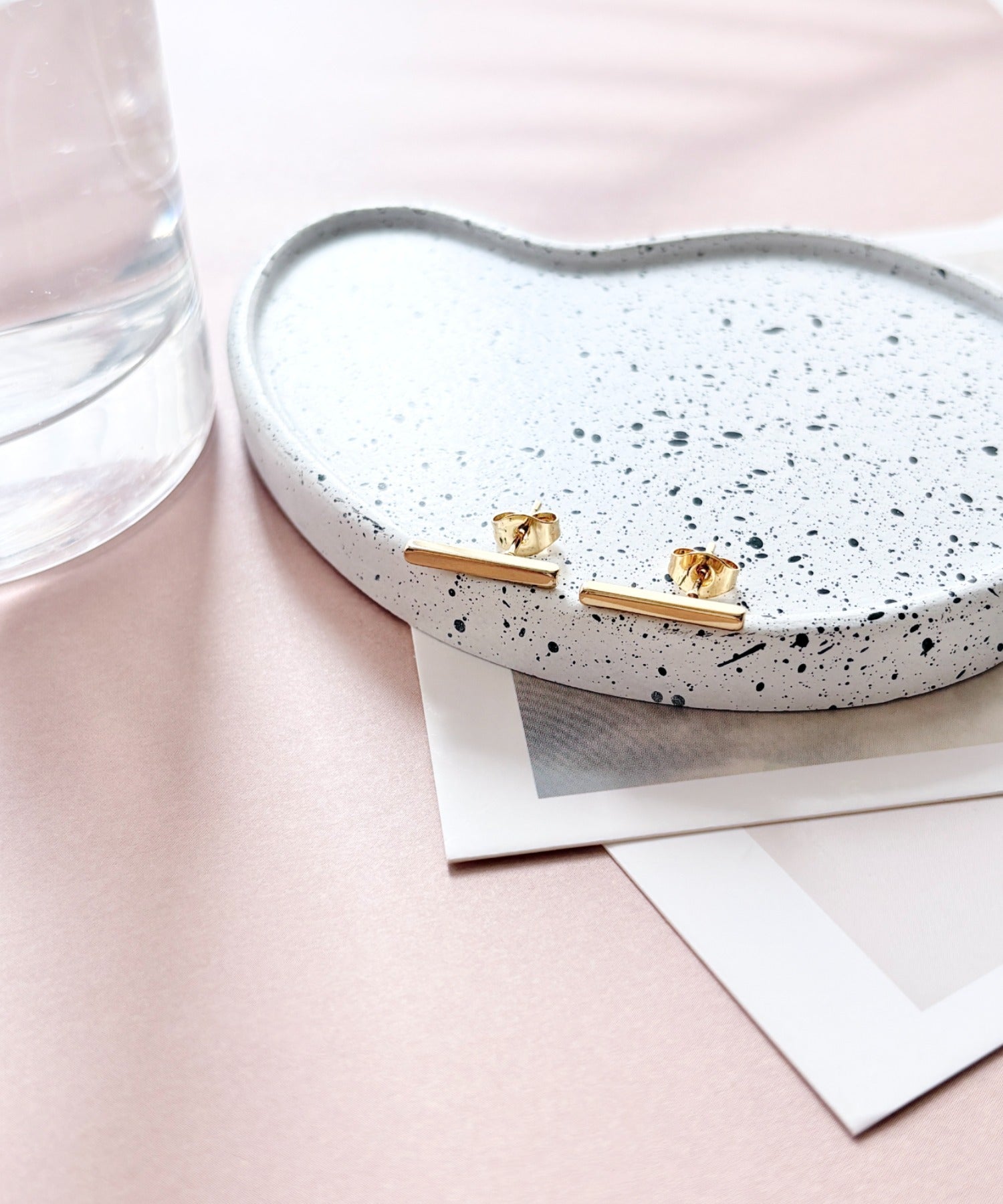 ciite' シーテ ピアス（両耳用） 【金属アレルギー対応】レクタングルバー ピアス