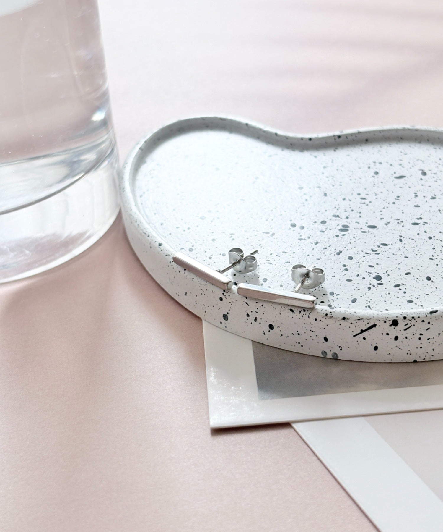 ciite' シーテ ピアス（両耳用） 【金属アレルギー対応】レクタングルバー ピアス