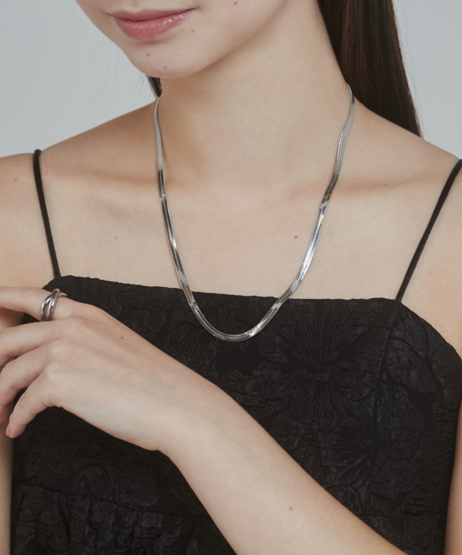 ciite' シーテ ネックレス 【 金属アレルギー対応 】 4mm スネークチェーンネックレス サージカルステンレス