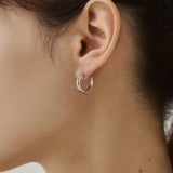 ciite' シーテ ピアス（両耳用） 【 金属アレルギー対応 】 4サイズ展開 シンプルフープピアス サージカルステンレス（両耳用）