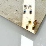 ciite' シーテ ピアス（両耳用） 【金属アレルギー対応】シンプルスクエア ピアス