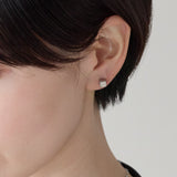ciite' シーテ ピアス（両耳用） 【金属アレルギー対応】シンプルスクエア ピアス