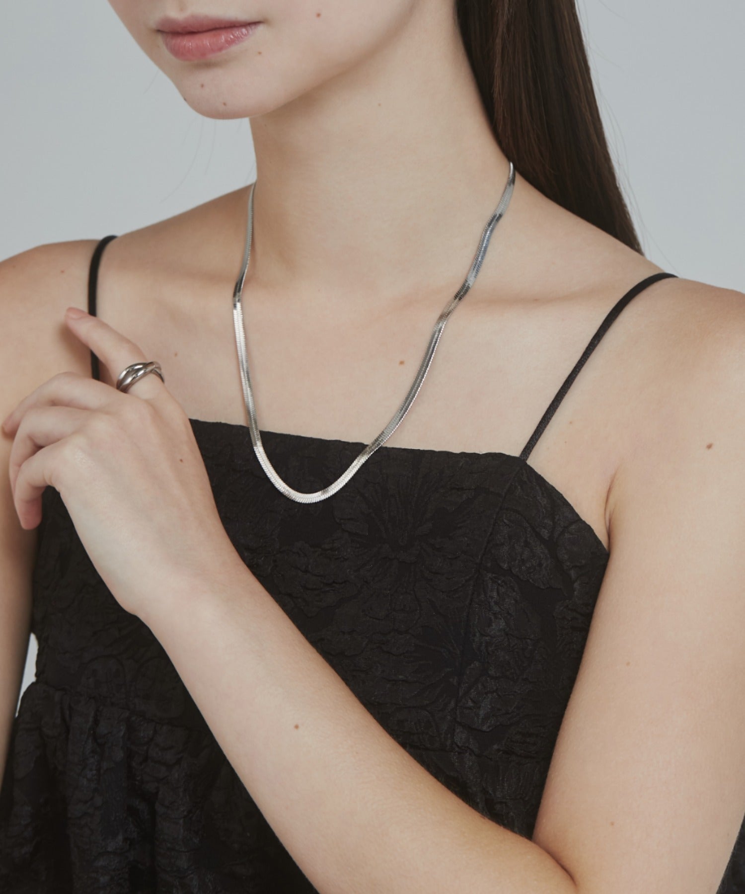 ciite' シーテ ネックレス 【 金属アレルギー対応 】 4mm スネークチェーンネックレス サージカルステンレス