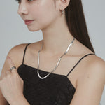 ciite' シーテ ネックレス 【 金属アレルギー対応 】 4mm スネークチェーンネックレス サージカルステンレス